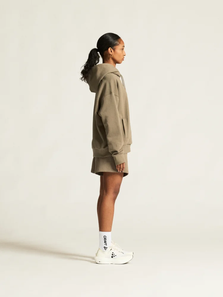 Schwerer Damen Kapuzen Sweater