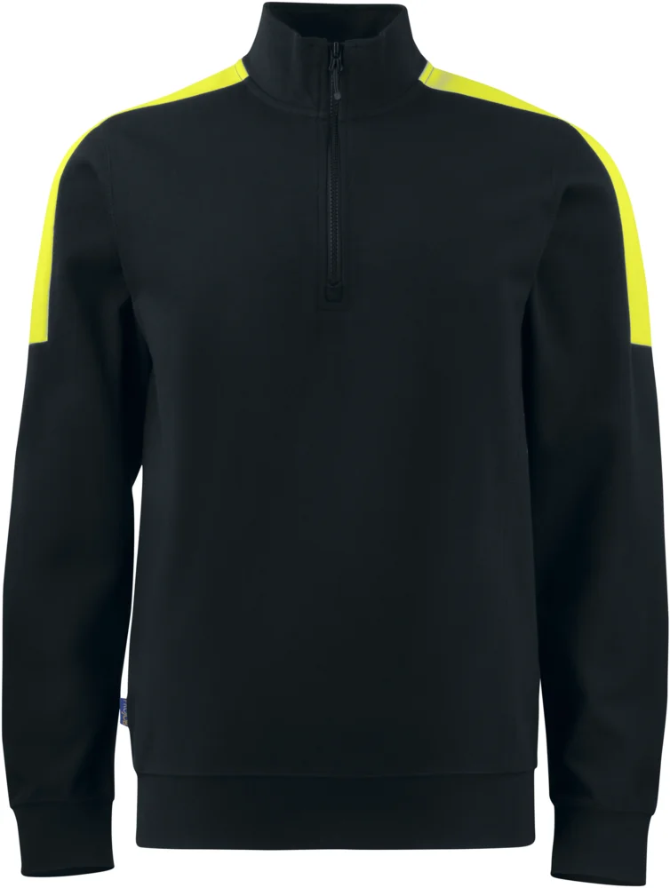 Schwerer Doubleface Workwear Sweater mit 1/4 Zip