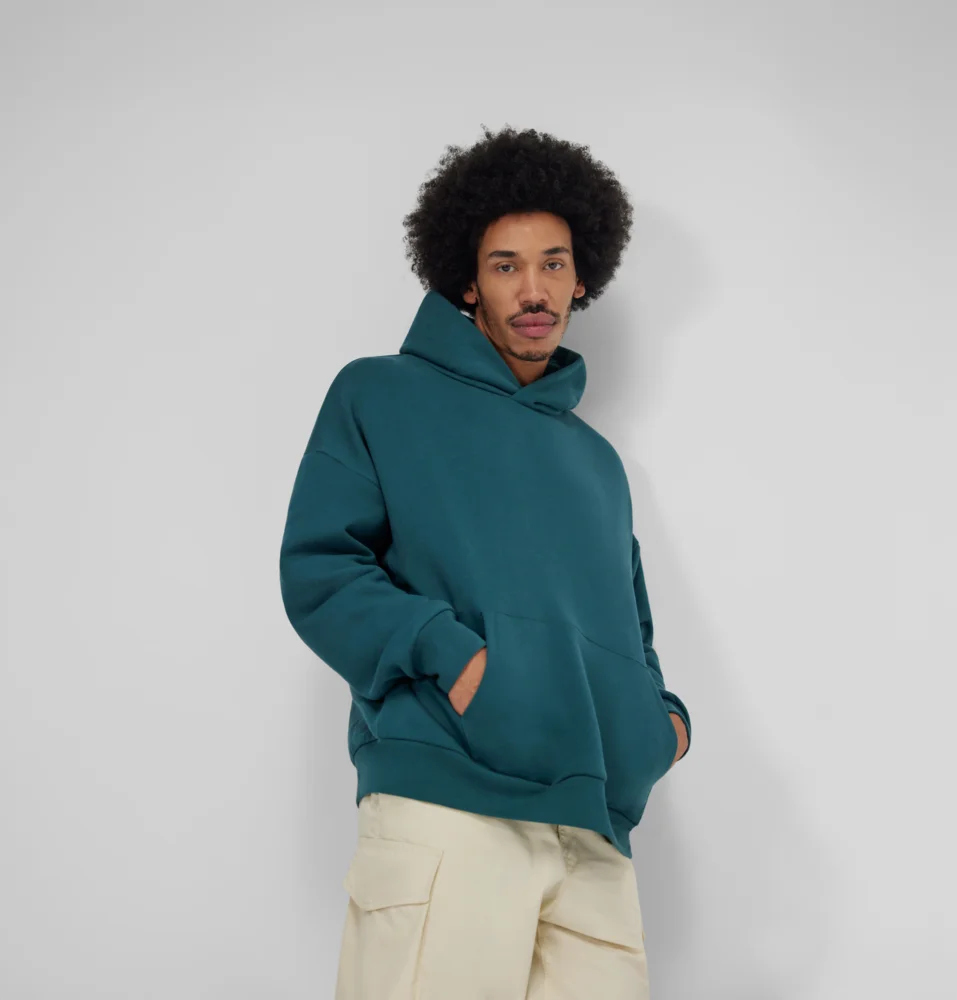 Schwerer Oversize Kapuzen Sweater