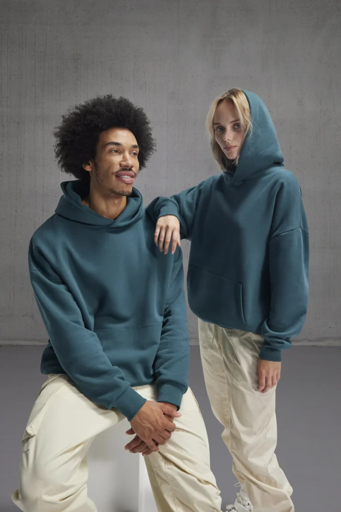 Schwerer Oversize Kapuzen Sweater