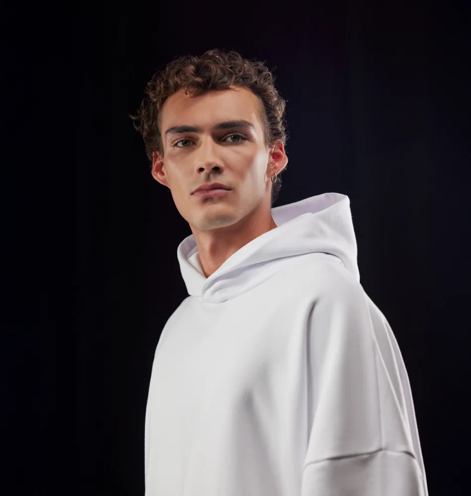 Schwerer Oversize Kapuzen Sweater