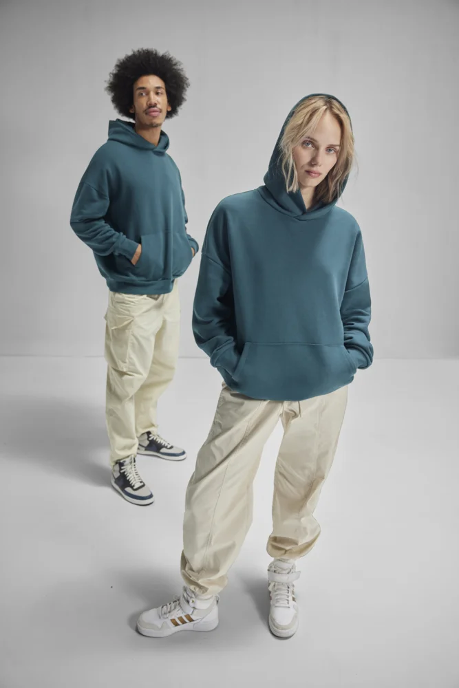 Schwerer Oversize Kapuzen Sweater