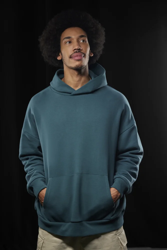 Schwerer Oversize Kapuzen Sweater