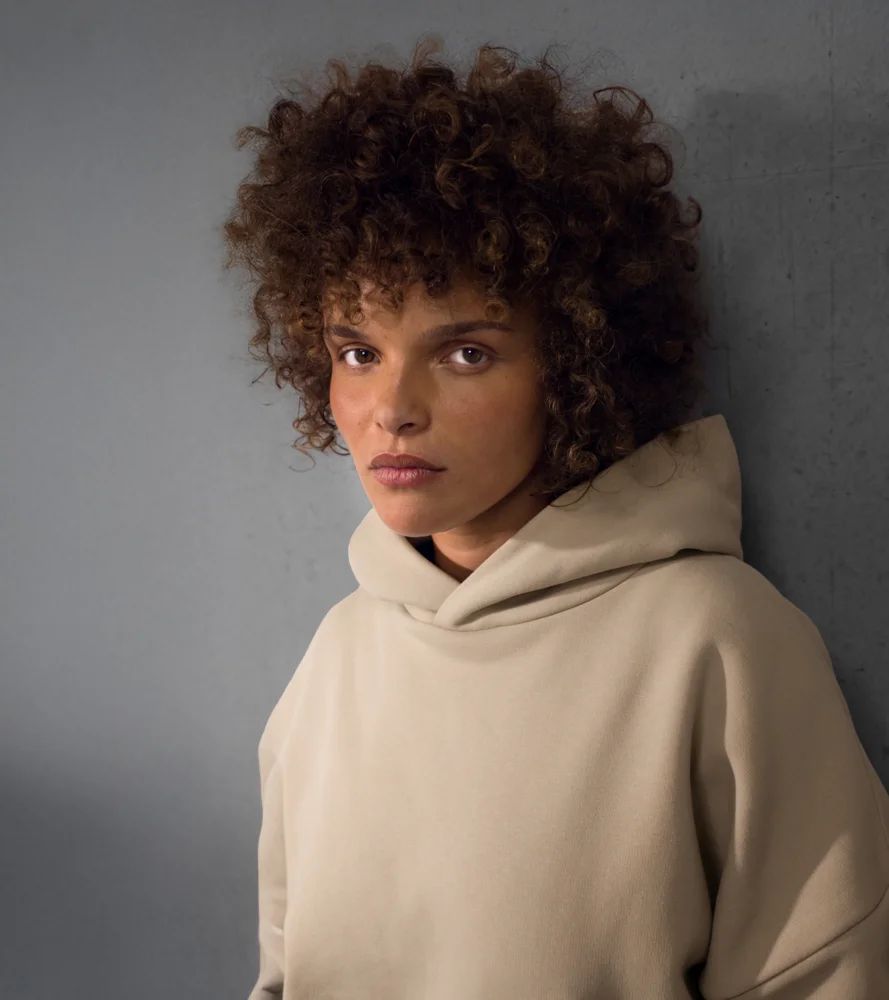 Schwerer Oversize Kapuzen Sweater