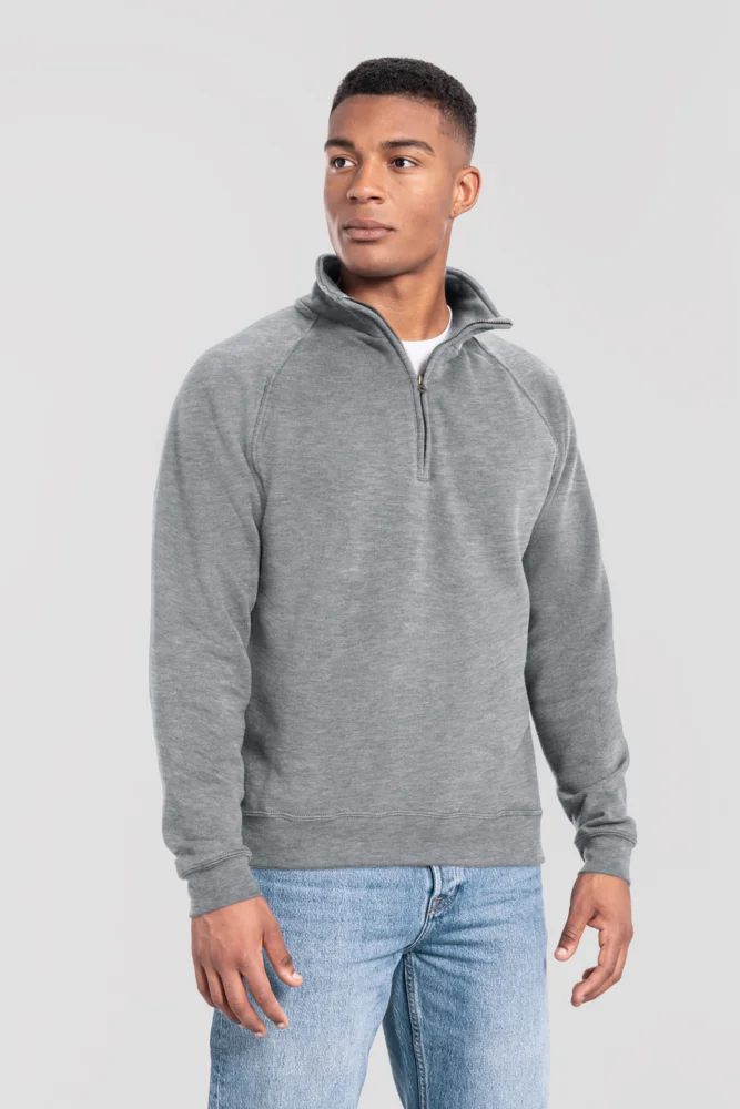 Schwerer Sweater mit 1/4 Zip