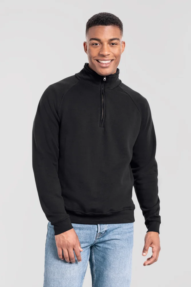 Schwerer Sweater mit 1/4 Zip
