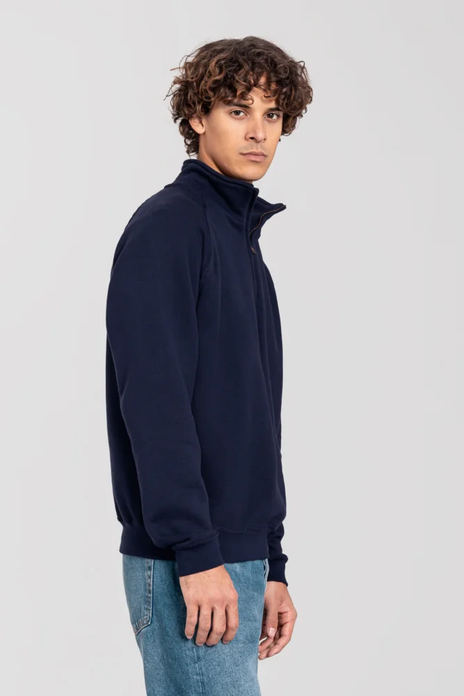 Schwerer Sweater mit 1/4 Zip