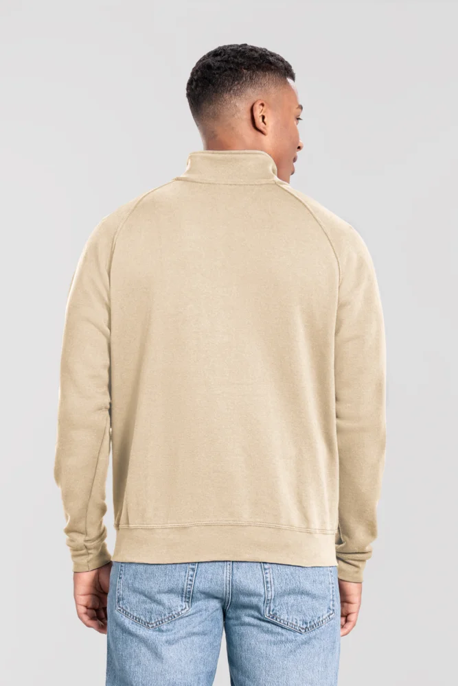 Schwerer Sweater mit 1/4 Zip