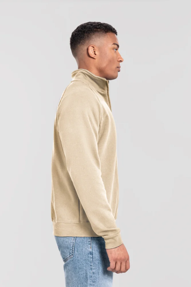 Schwerer Sweater mit 1/4 Zip