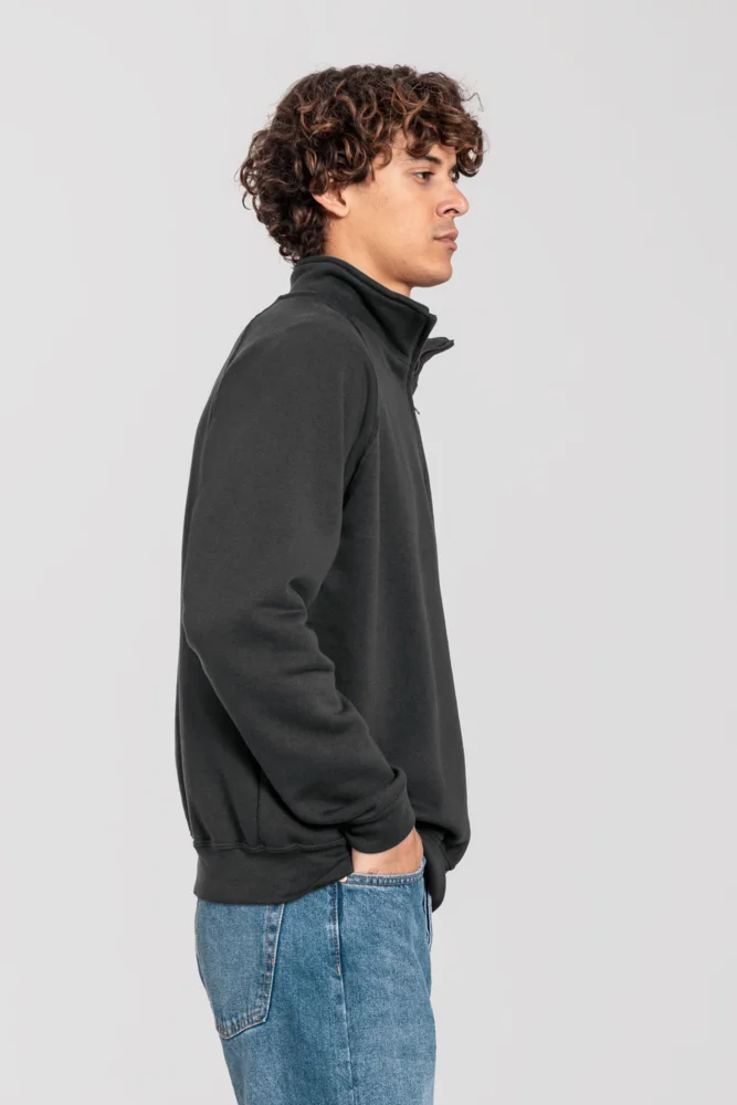 Schwerer Sweater mit 1/4 Zip