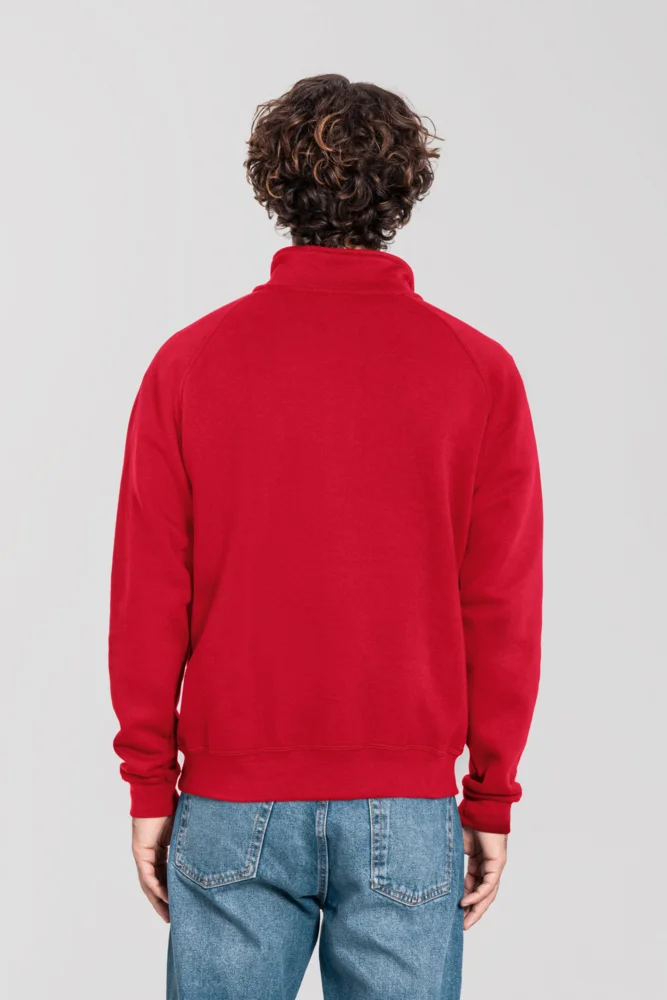 Schwerer Sweater mit 1/4 Zip
