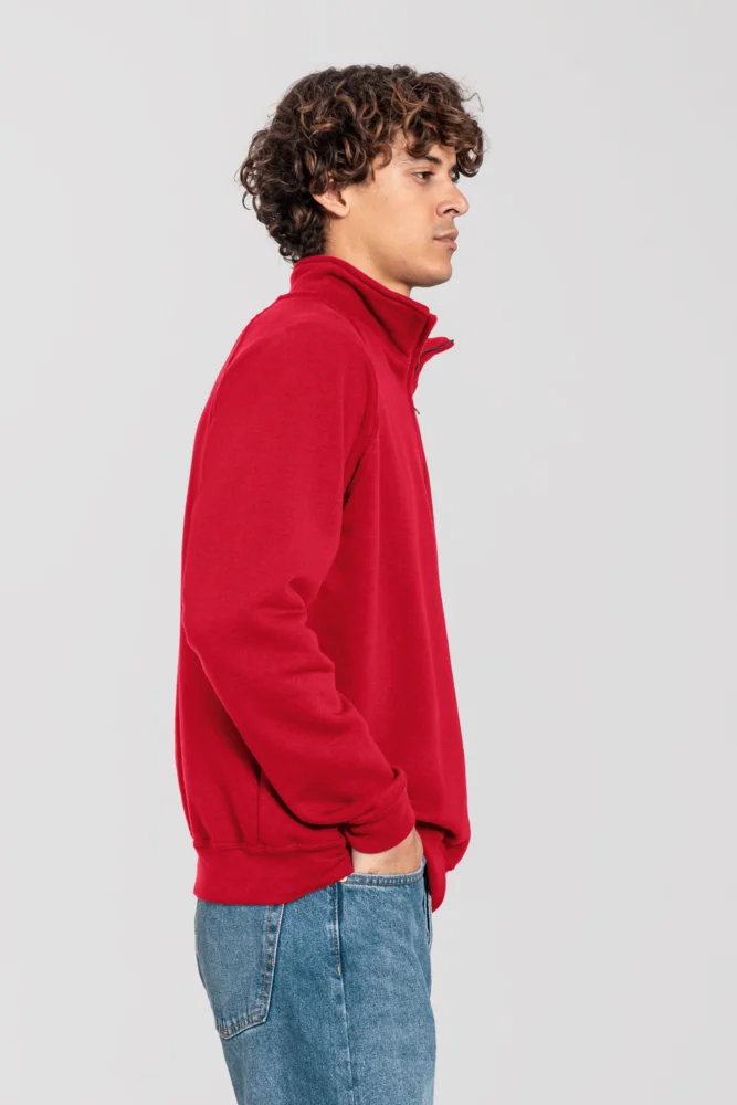Schwerer Sweater mit 1/4 Zip