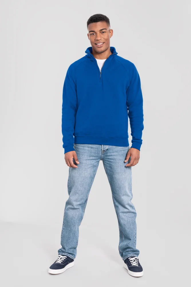 Schwerer Sweater mit 1/4 Zip