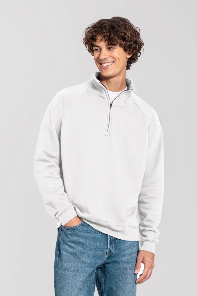 Schwerer Sweater mit 1/4 Zip