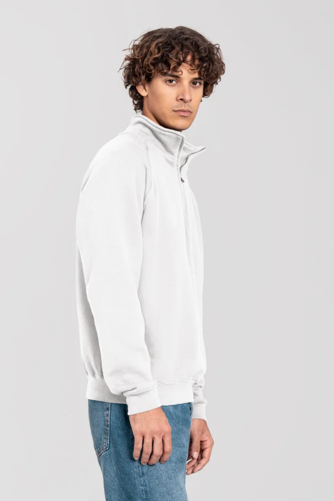 Schwerer Sweater mit 1/4 Zip