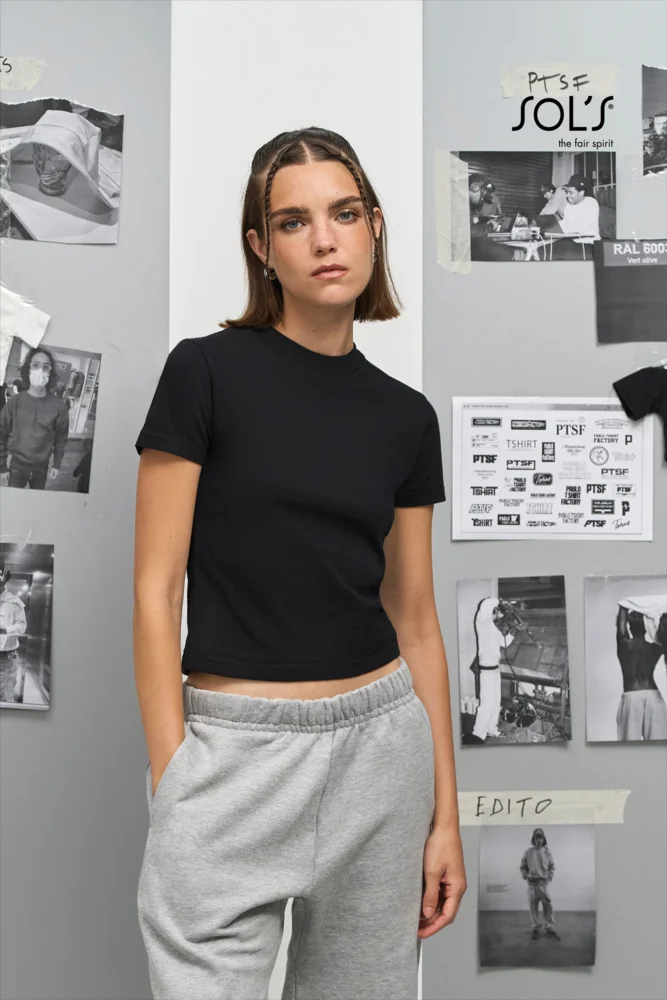 Schweres Damen Crop Top
