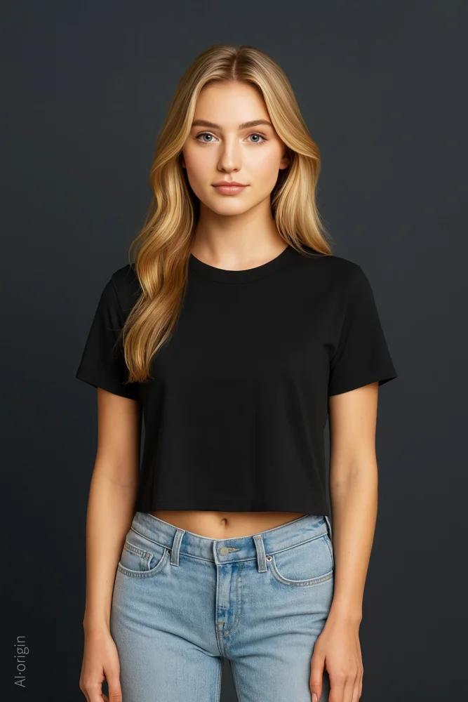 Schweres Damen Crop Top
