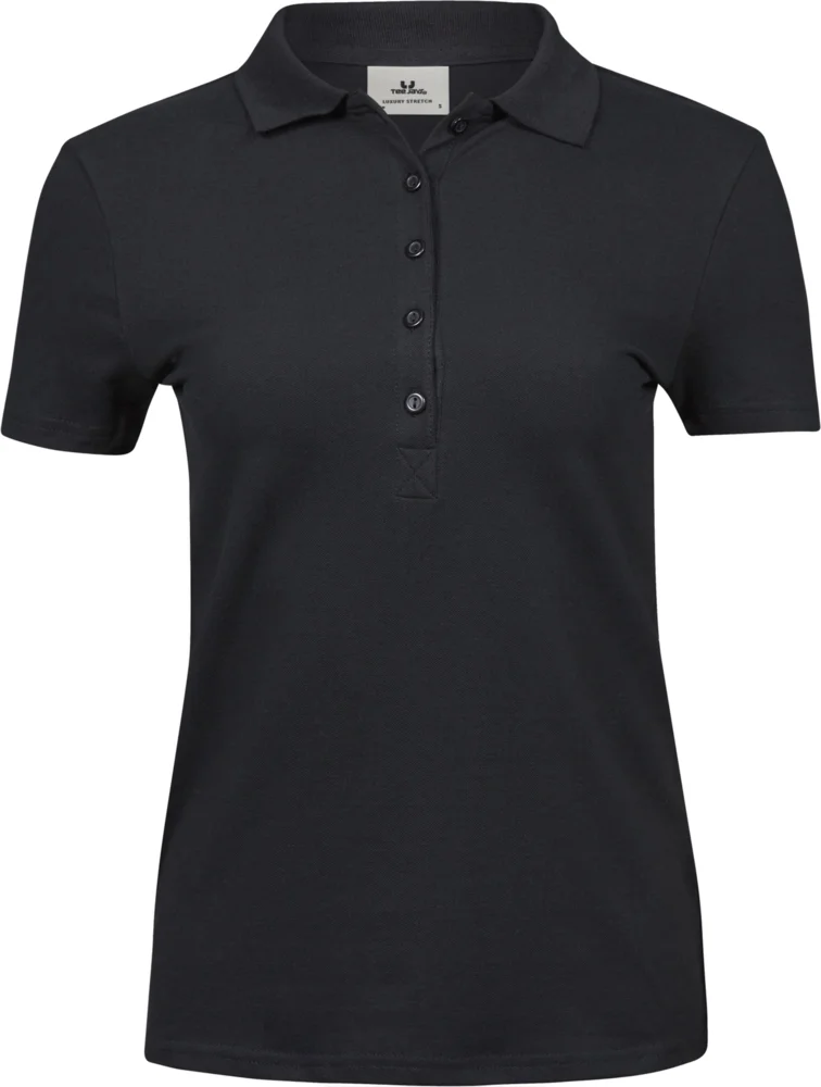 Schweres Damen Luxus Stretch Piqué Polo