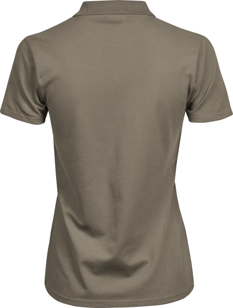Schweres Damen Luxus Stretch Piqué Polo