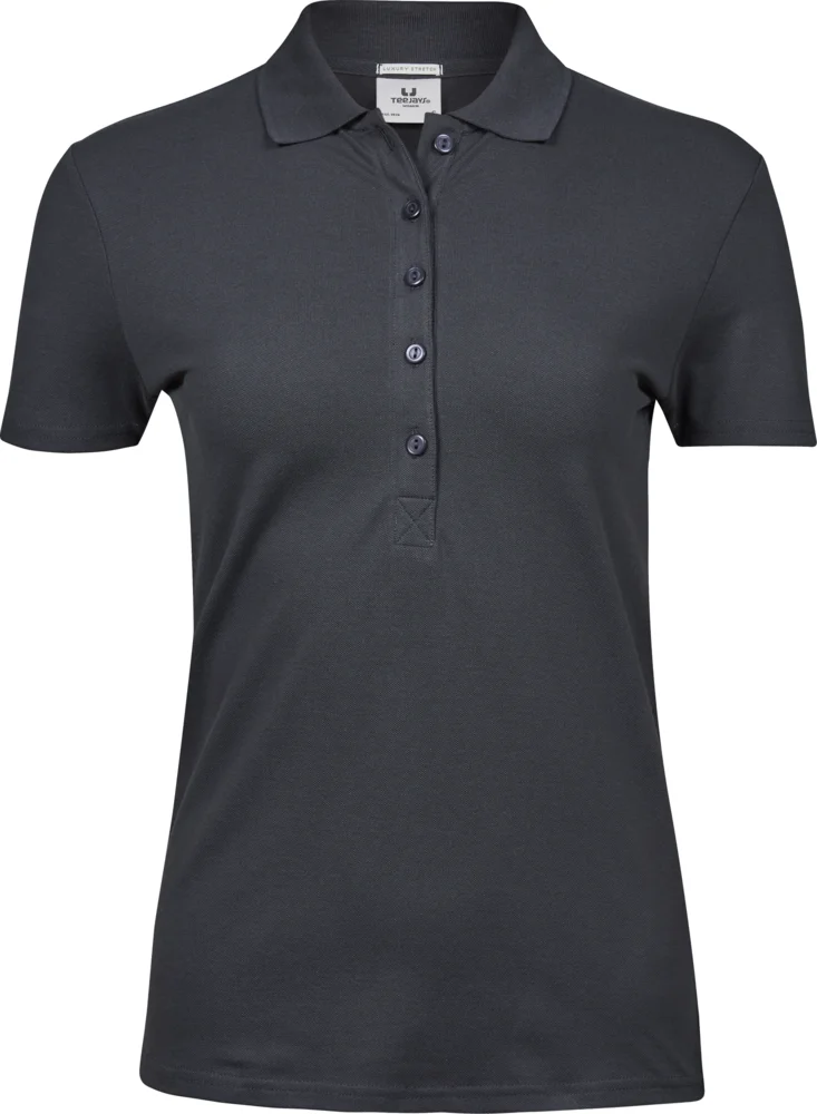 Schweres Damen Luxus Stretch Piqué Polo