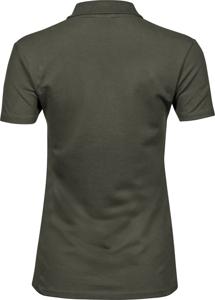 Schweres Damen Luxus Stretch Piqué Polo