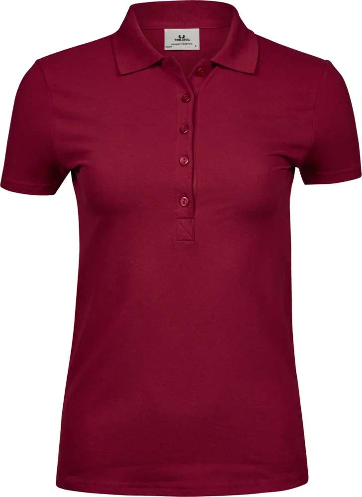 Schweres Damen Luxus Stretch Piqué Polo