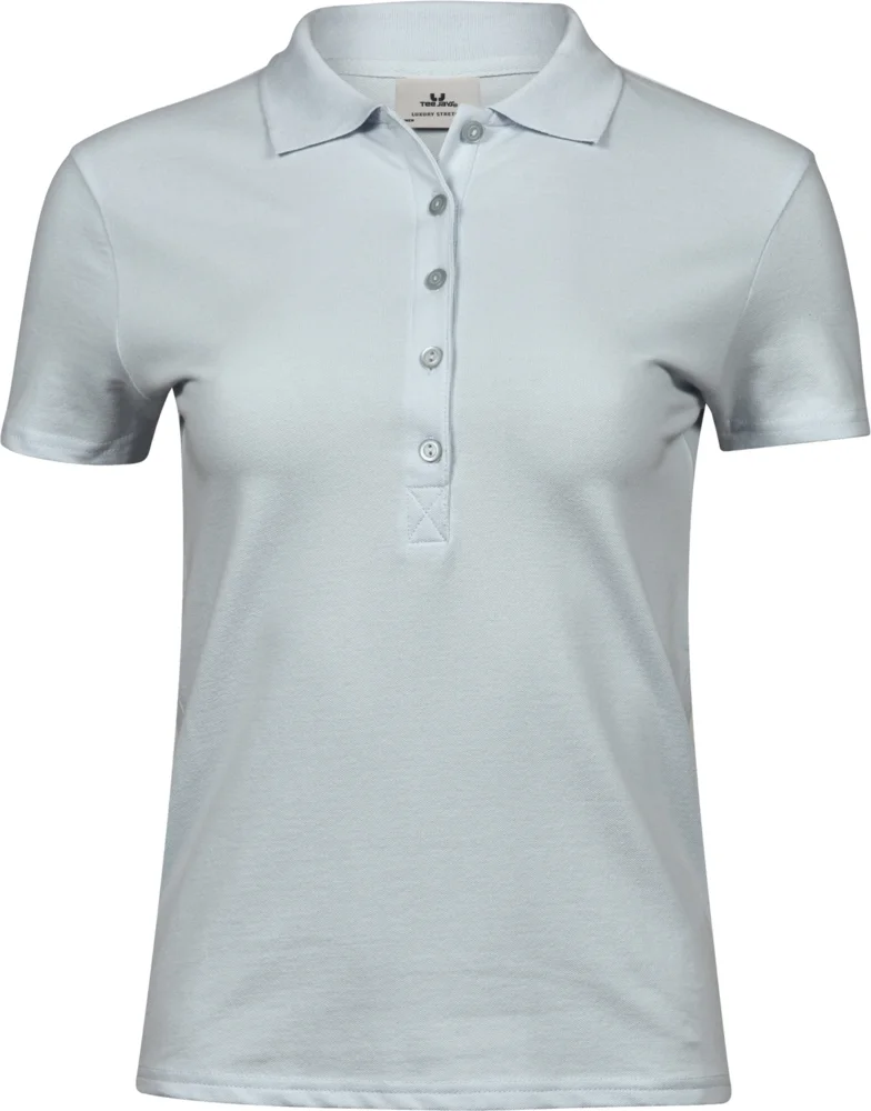 Schweres Damen Luxus Stretch Piqué Polo