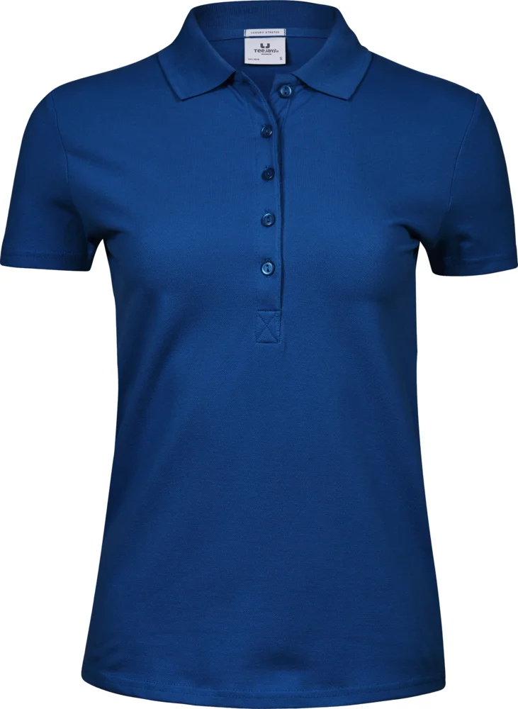 Schweres Damen Luxus Stretch Piqué Polo