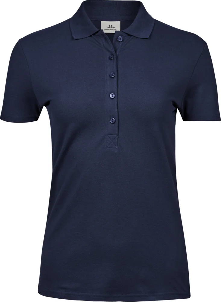Schweres Damen Luxus Stretch Piqué Polo