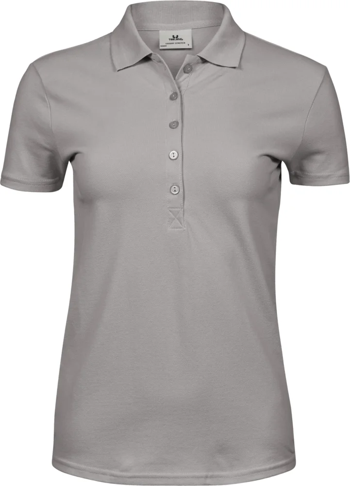 Schweres Damen Luxus Stretch Piqué Polo