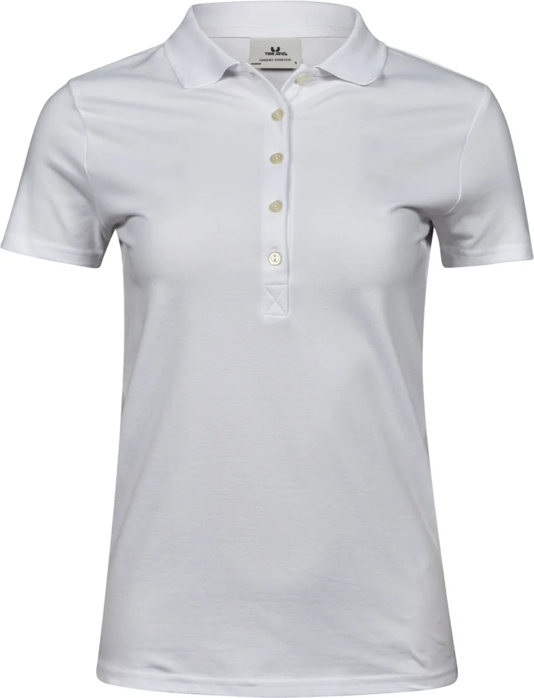 Schweres Damen Luxus Stretch Piqué Polo