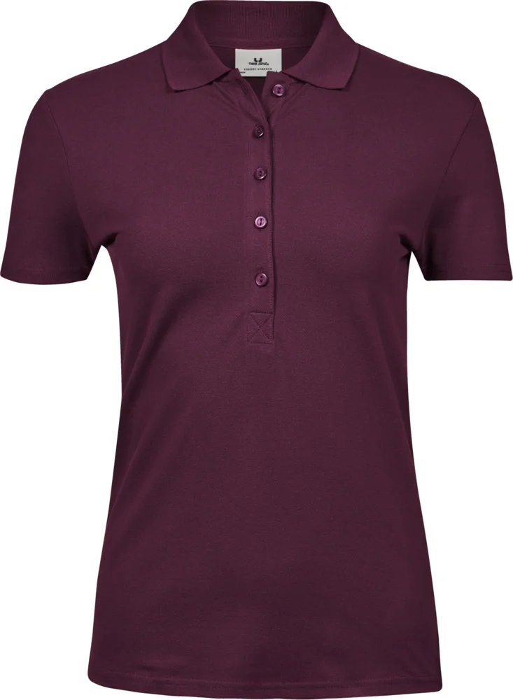 Schweres Damen Luxus Stretch Piqué Polo