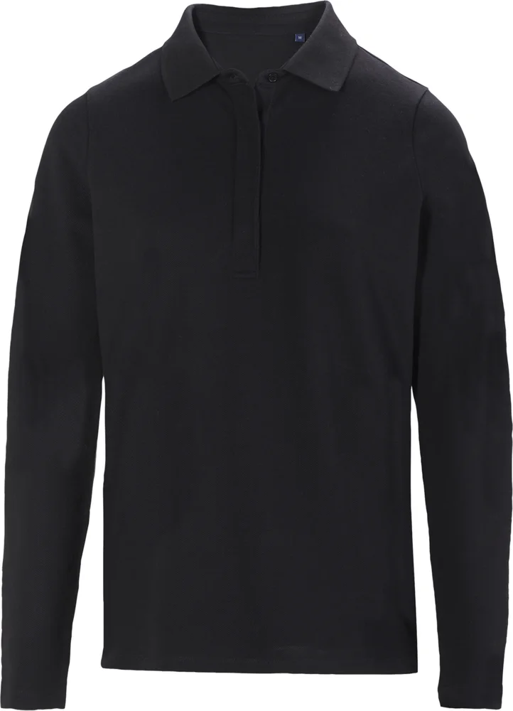 Schweres Damen Piqué Polo langarm