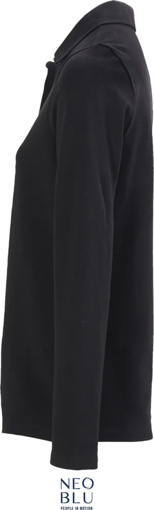 Schweres Damen Piqué Polo langarm