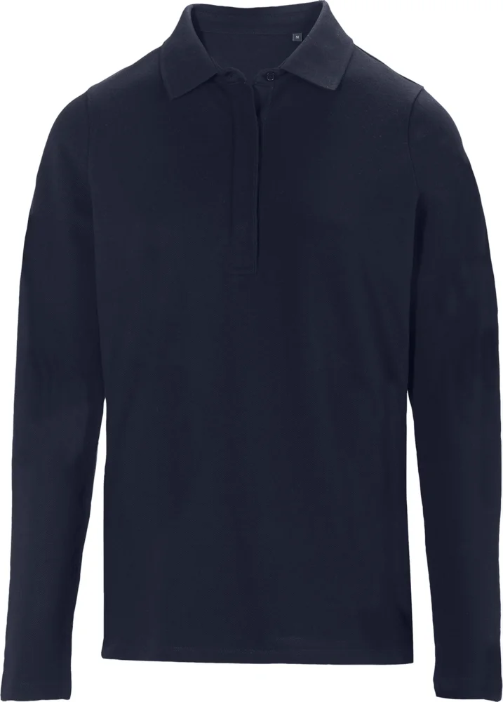 Schweres Damen Piqué Polo langarm