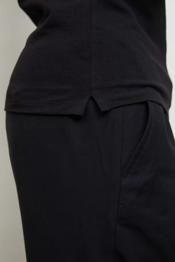 Schweres Damen Piqué Polo langarm