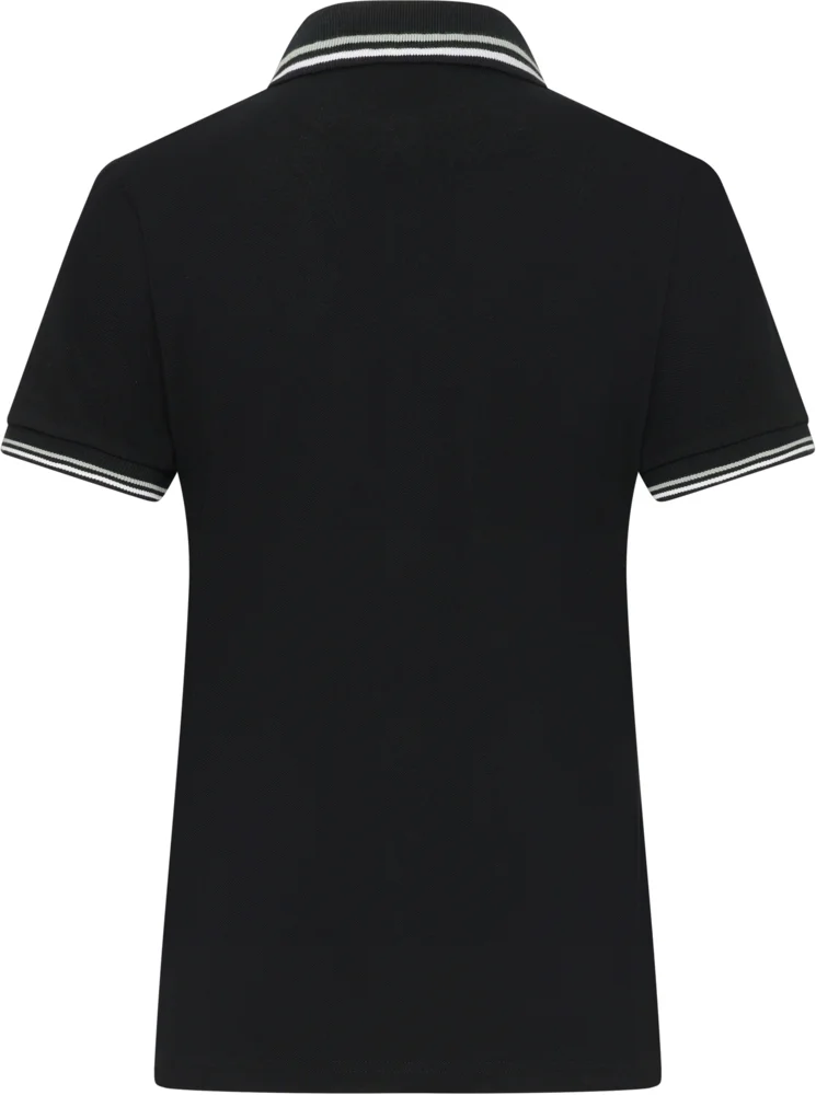 Heavy Ladies' Piqué Polo with contrasting Stripes