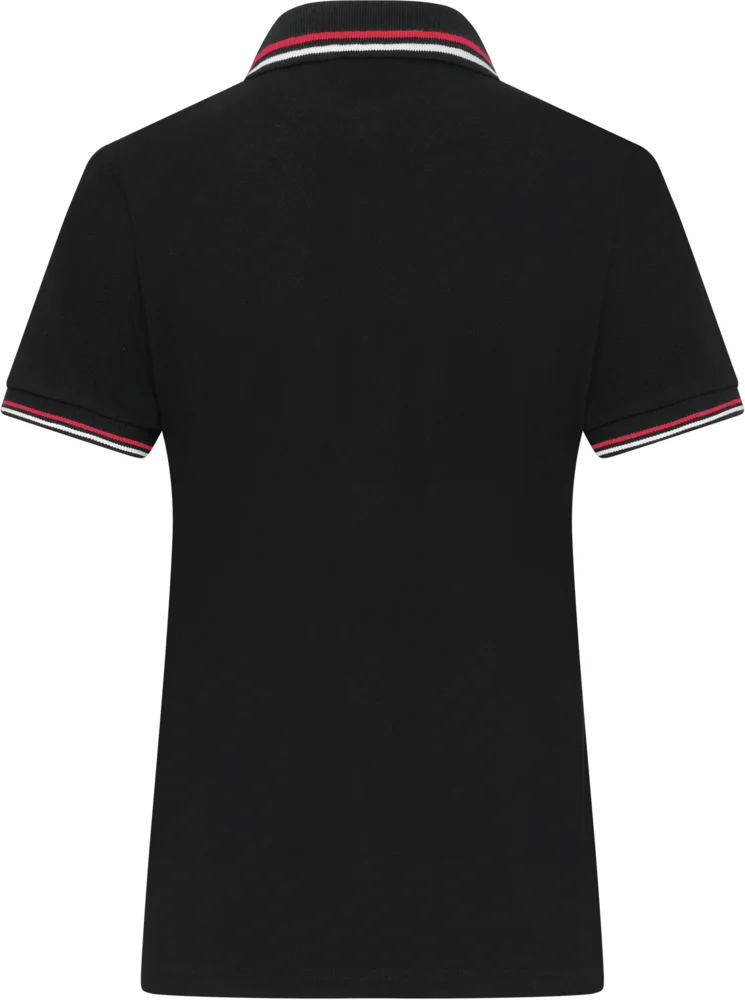 Heavy Ladies' Piqué Polo with contrasting Stripes