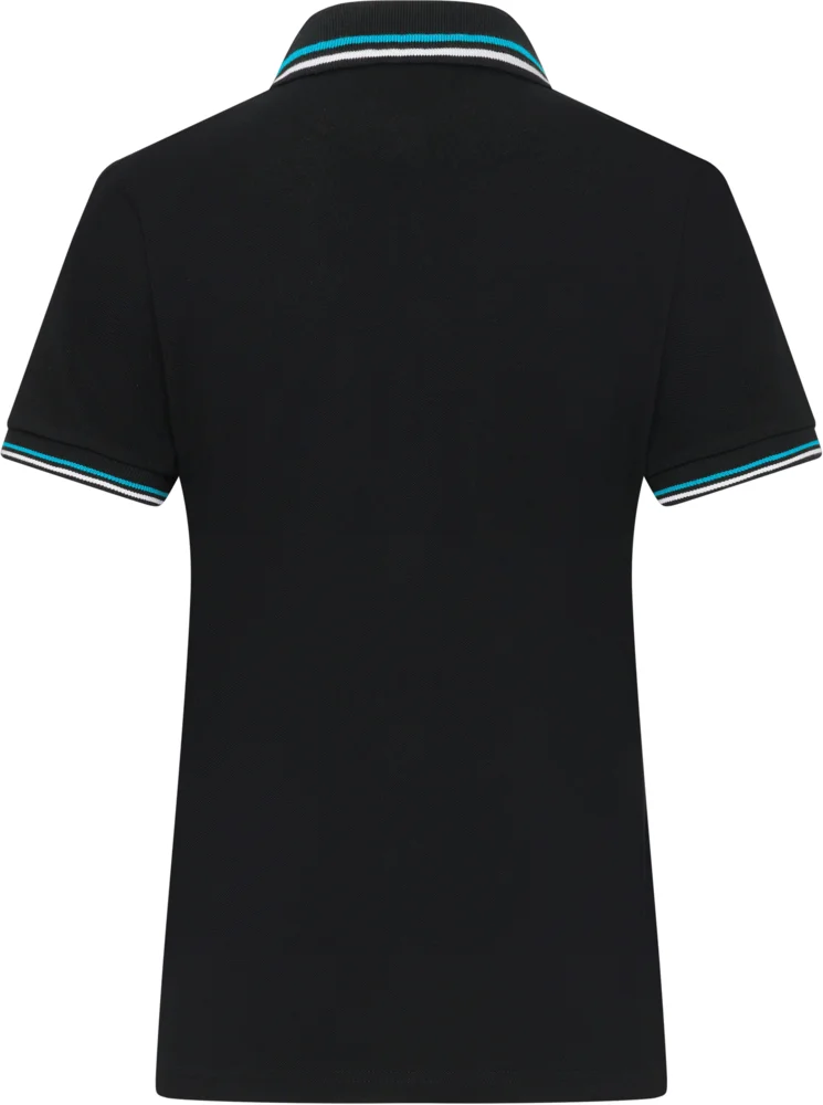 Heavy Ladies' Piqué Polo with contrasting Stripes
