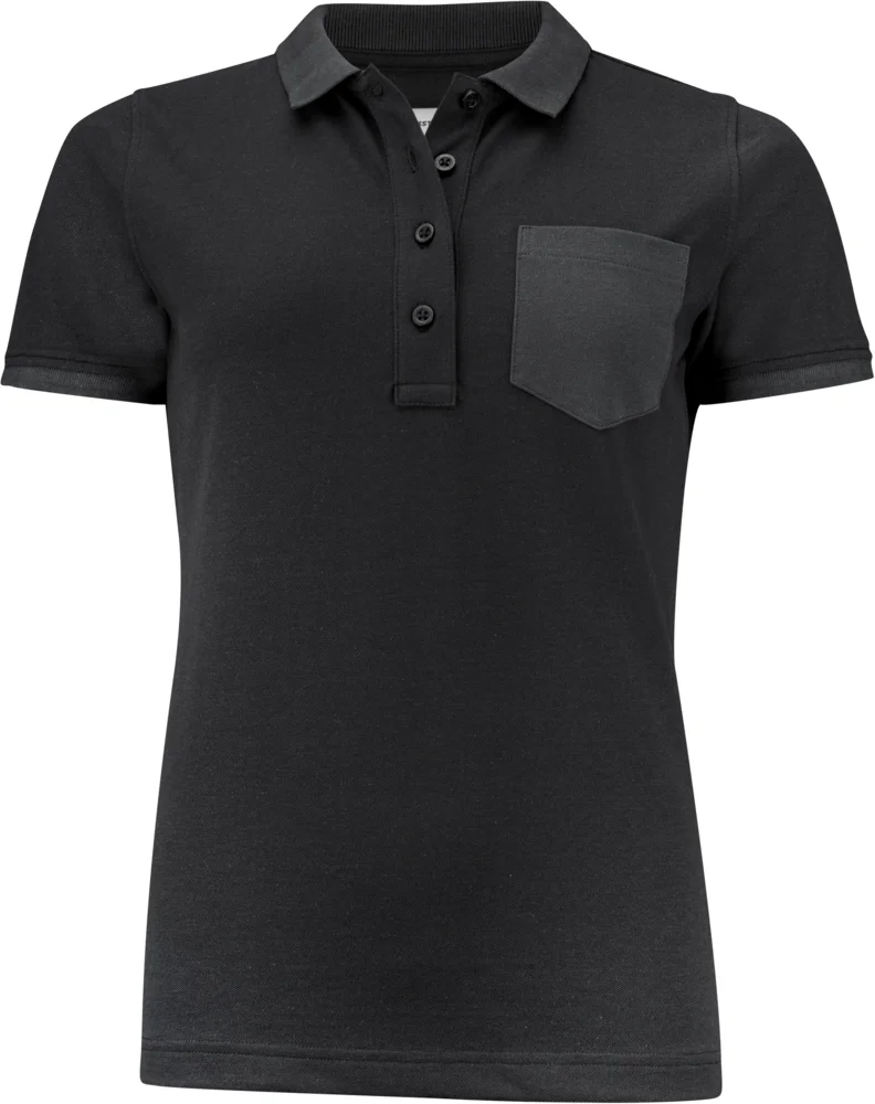 Schweres Damen Piqué Polo "Two-Tone"