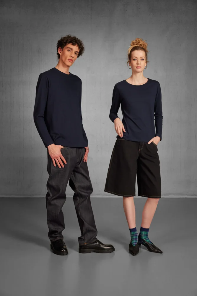 Schweres Damen T-Shirt langarm