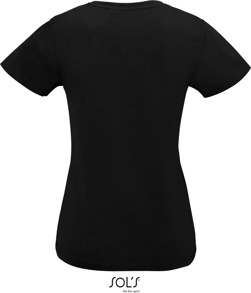 Schweres Damen V-Ausschnitt T-Shirt