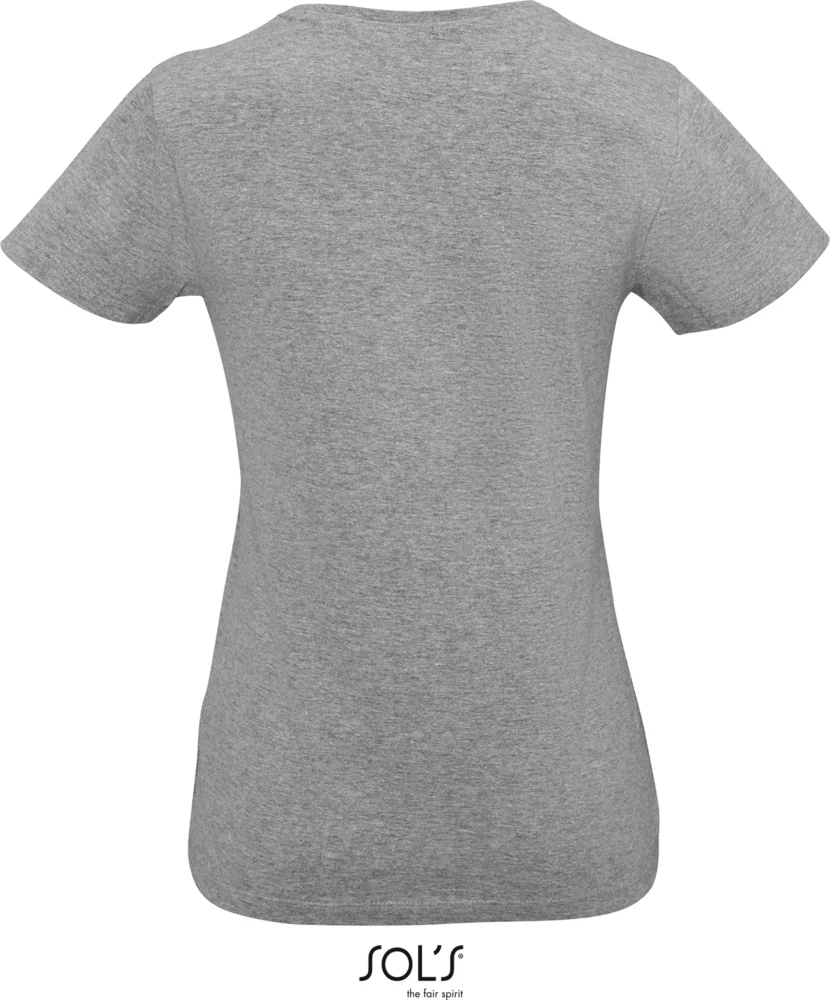 Schweres Damen V-Ausschnitt T-Shirt