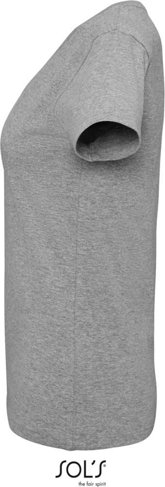 Schweres Damen V-Ausschnitt T-Shirt
