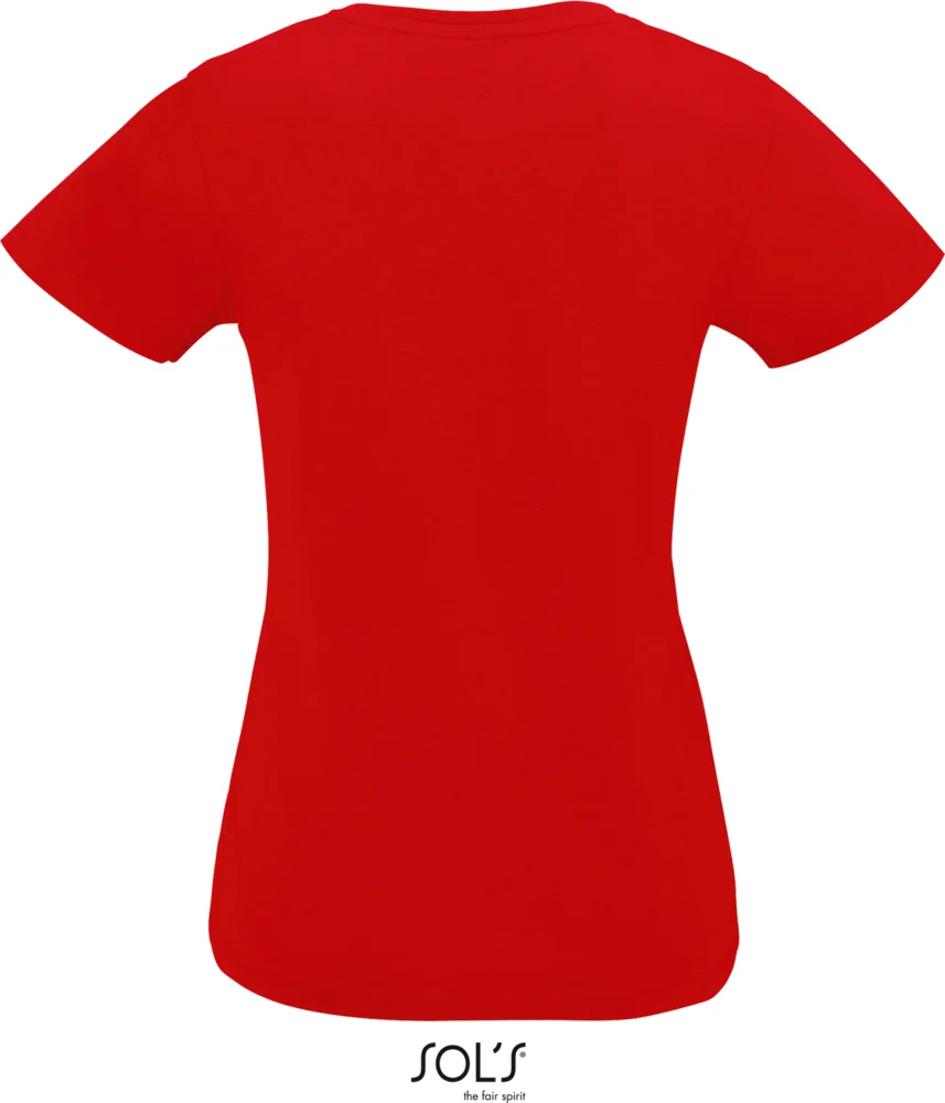 Schweres Damen V-Ausschnitt T-Shirt