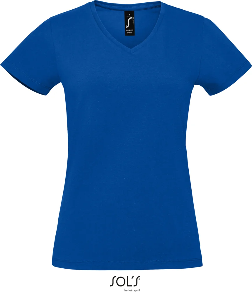 Schweres Damen V-Ausschnitt T-Shirt