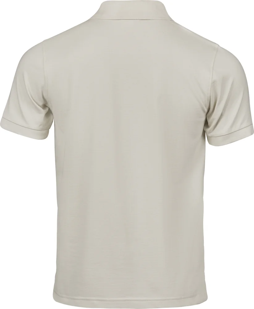 Heavyweight men's luxury stretch piqué polo