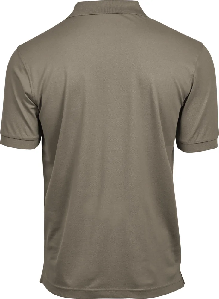 Heavyweight men's luxury stretch piqué polo