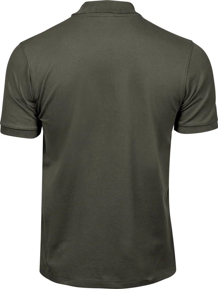 Heavyweight men's luxury stretch piqué polo
