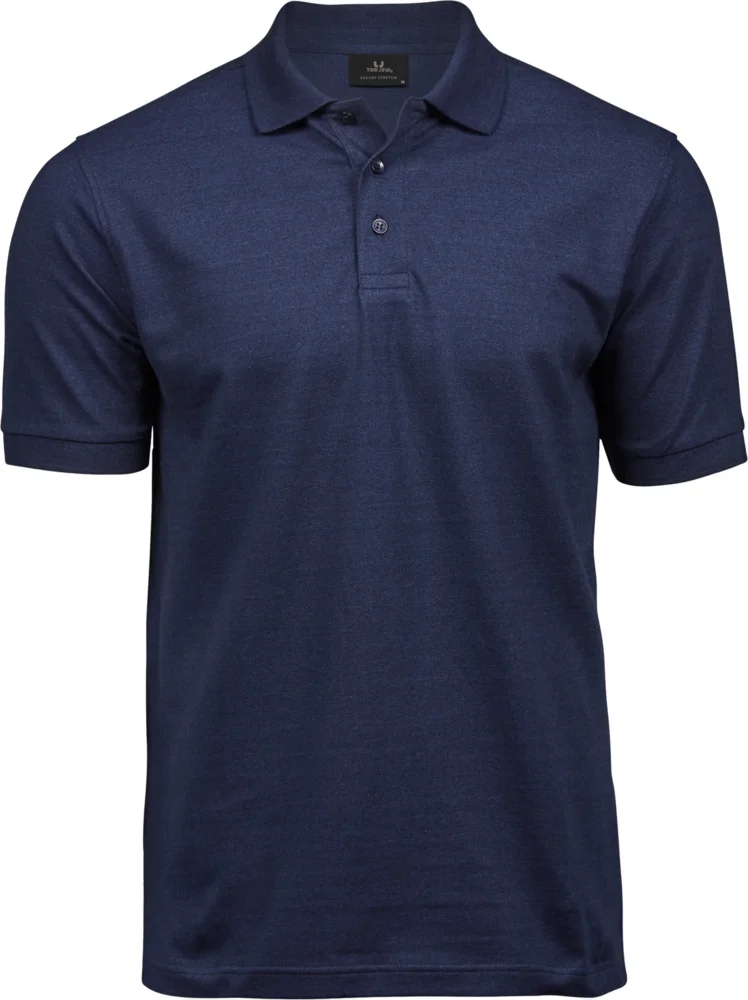 Heavyweight men's luxury stretch piqué polo